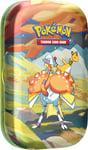 Pokémon TCG: Vibrant Paldea Mini Tin – Espathra & Ampharos (2 Booster Packs, 1 Sticker Sheet)