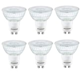 Sylvania GU10 LED Light Bulbs, Dimmable, 5.5W, 450lm, 36 Degree Beam Angle, Neutral White 4000K - Pack of 6 [Energy Class A++]