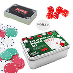 Global Gizmos Travel Texas Hold 'em Poker Gift Set