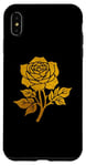 iPhone XS Max gold rose flower Case