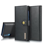 DG.MING Samsung Galaxy A70 Plånboksfodral med avtagbart skal, Black