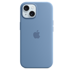 Apple Silikonskal med MagSafe till iPhone 15 – vinterblå