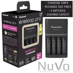 Panasonic Eneloop Quick Charger + 4xAA 2500 mAh Rechargeable Batteries BQ-CC55