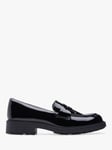 Clarks Orinoco Leather Loafers, Black Patent