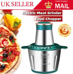 2L Electric Meat Grinder Mincer Mixer Home Blender Mini Food Chopper Processor~