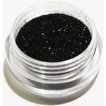 1st Finkornigt glitter Svart