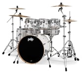 PDP Concept Maple Shell Pack, 7pc, 22'' - Pearlescent White Lacquer