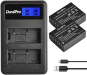 DuraPro 2X NP-W126 NP W126 NP-W126S Battery + LCD Dual USB Charger for... 