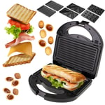 3in1 Multifunctional Baking Device Toaster Sandwich Panini Oreshki Maker 1000W