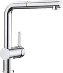 Blanco 526242 Linus-S - PST Coating Kitchen Sink tap with a Pull-Out spout Linus-S-526242, Pvd Steel, Hochdruck
