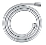 GROHE VitalioFlex Silver Long-Life TwistStop - Shower Hose 1.5 m (Tensile Strength 50 kg, Pressure Resistance Up to 12 Bar, Heat Resistance 75°C, Universal Connection G 1/2" x 1/2"), Chrome, 22109000