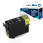 LCL Compatible Cartouche d'encre 502 XL 502XL C13T02W14010 (2 Noir) Remplacement pour Epson suivants XP-5100 XP-5105 WF-2860 WF-2865