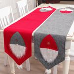 Christmas Table Runner Cotton Printed Tablecloth Dinning Room Ta Red