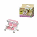 Sylvanian Families Double Pushchair,Pink,small