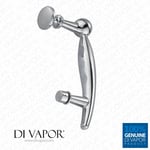 Di Vapor (R) 143mm Curved Metal Shower Door Handle | 14.3cm Hole to Hole