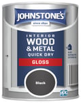 Johnstone's Quick Dry Gloss Paint 750ML - Black