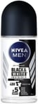 NIVEA Men Invisible Black & White Deodorant Roll-On Anti-Perspirant Pack of 3 X 