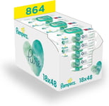 Pampers Aqua Pure Baby wipes 18 packs = 864 Baby wipes