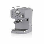Retro Pump Espresso Coffee Machine (Grey)