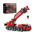 Mould King GMK Crane Red Building Model Lorry 4460pc Remote Control RC 17013