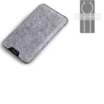 Felt case sleeve for Huawei Mate 50 RS grey protection pouch