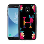 Samsung Galaxy J3 (2017) Soft Case (svart) Bokstaven - H