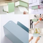 Wall Mounted Self Adhesive Tissue Napkin Box Holder Plastic Garb D Simple White