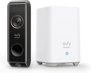 eufy Security Video Doorbell Dual Camera (Battery-Powered) with 2 Piece Set