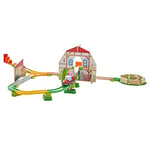 HABA 305397 – Kullerbü Track Ball Run with Play Backdrop, Tractor, Crackers and Realistic Farm Sounds, Wooden Toy from 2 Years, Multi-Coloured