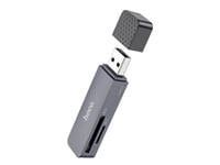 Hoco Hoco Minneskortläsare 2In1 Usb A 2.0 Hb45 Grå