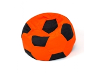 Sako taske puf Ball orange-sort XL 120 cm
