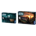 Thames & Kosmos - EXIT: Nightfall Manor - Level: 2/5 - Unique Escape Room Game - 1-4 Players & EXIT: The Sacred Temple Jigsaw Puzzle – Level: 3/5 – Unique Escape Room Game