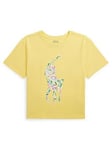 Ralph Lauren Girls Pony Print Short Sleeve T-shirt - Oasis Yellow, Yellow, Size Age: 3 Years, Women