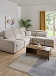 Very Home Detroit Fabric Right Hand Power Recliner Corner Group Sofa With Charging Ports And Storage - Grey