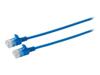 Microconnect - Nätverkskabel - Rj-45 (Hane) Till Rj-45 (Hane) - 4 M - Utp - Cat 6A - Hakfri, Tvinnad, Halogenfri - Blå
