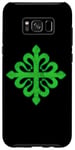 Coque pour Galaxy S8+ Ordre de l'emblème Alcantara Croix grecque