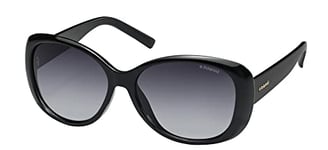 Polaroid Women's Pld 4014/S Wj D28 Sunglasses, Shiny Black/Grey Sf Pz, 57 UK