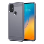 SCL Case for OnePlus Nord N10 Case OnePlus Nord N10 Case [Gray], Carbon Fibre Effect Gel Grip Protection Cover [Anti Scratch][Anti Collision] Compatible with OnePlus Nord N10