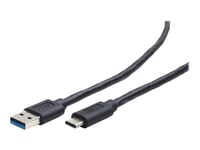 Cablexpert - Usb-Kabel - 24 Pin Usb-C (Hane) Till Usb Typ A (Hane) - Usb 3.1 - 3 A - 3 M - Formpressad - Svart