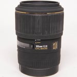 Sigma Used 105mm f/2.8 DG Macro Lens Canon EF