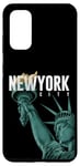 Coque pour Galaxy S20 Enjoy Cool New York City Statue Of Liberty Skyline Graphic
