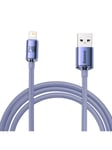 Baseus Crystal Shine cable USB to Lightning 2.4A 2m (purple)