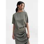 Yoli Silk Blouse, S, Light military