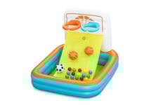 Bestway 52728 Multifunktionell Uppblåsbar Pool Med Bollar Basket Och Fotboll 1,20 M X 1