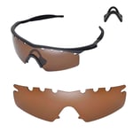 Walleva Lenses and Black Nosepads for Oakley M Frame Strike- Multiple Options