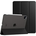 TiMOVO Case for New iPad Pro 11 Inch 2020 (2nd Generation), Smart Slim Lightweight Translucent Frosted Back Protective Cover Shell, Support iPad Pencil Charging, Auto Wake/Sleep - Black