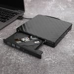 AUCUNE Graveur DVD Lecteur Optique Externe USB 3.0 Accessoire d'Ordinateur Portable Noir pour WindowsXP(Noir )