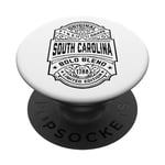 South Carolina South Carolinian Vintage Whiskey Label PopSockets Swappable PopGrip
