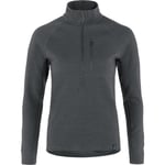 Tierra Womens Midlana 340 Merino Half Zip (Grå (GRAPHITE) Medium)