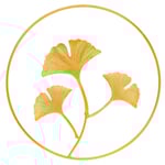 24cm Metallväggdekoration Ginkgo Biloba Hem Vardagsrum Väggdekoration Soffa Bakgrundsvägg Järn Hängande Måleri